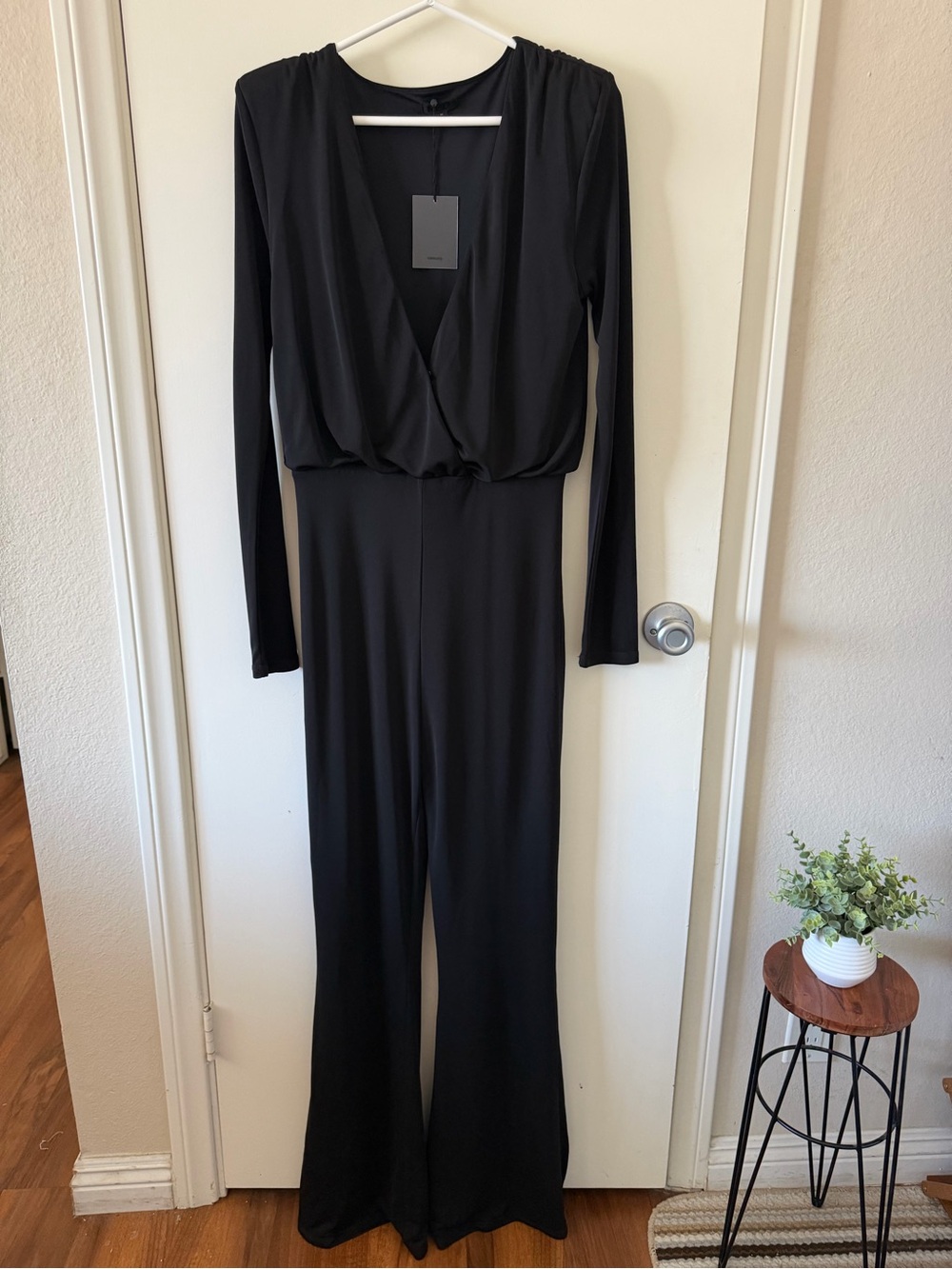 Revolve NBD Sloan Long Sleeve‎ Black Jumpsuit, M, NWT